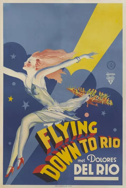 A History Of Movie Posters - Flying Down To Rio Art Work