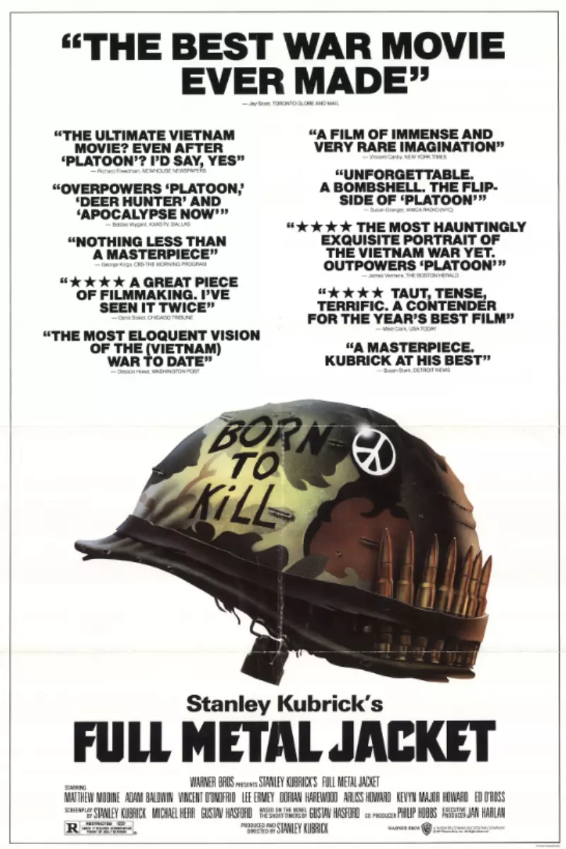Full Metal Jacket (1987) Most Famous Movie Posters Ever