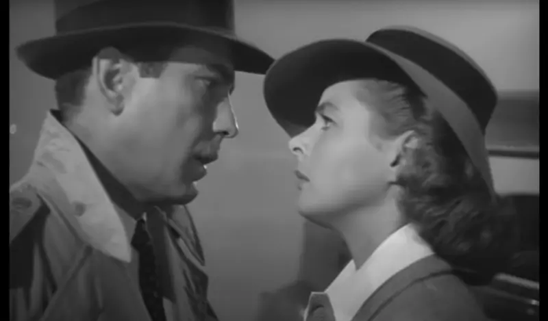 "HERE'S LOOKING AT YOU, KID" CASABLANCA (1942) - Famous Quotes From A Movie 